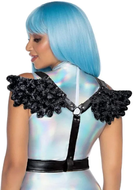 Leg Avenue Furry Angel Wing Body Harness