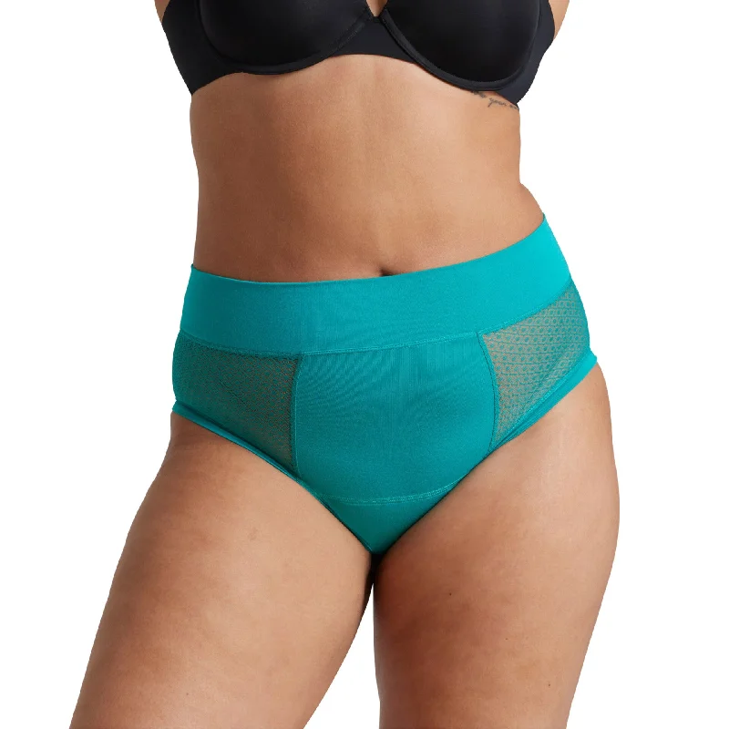 Luxe Full Brief – Emerald Geo Mesh