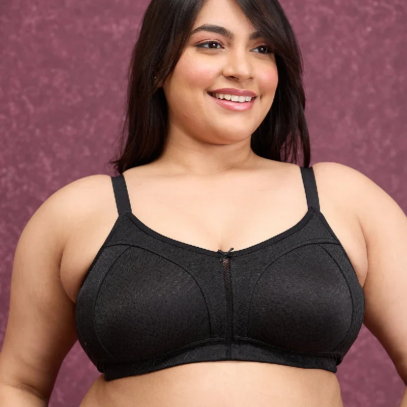 Luxe Jacquard M-Frame Bra - Black NYB232