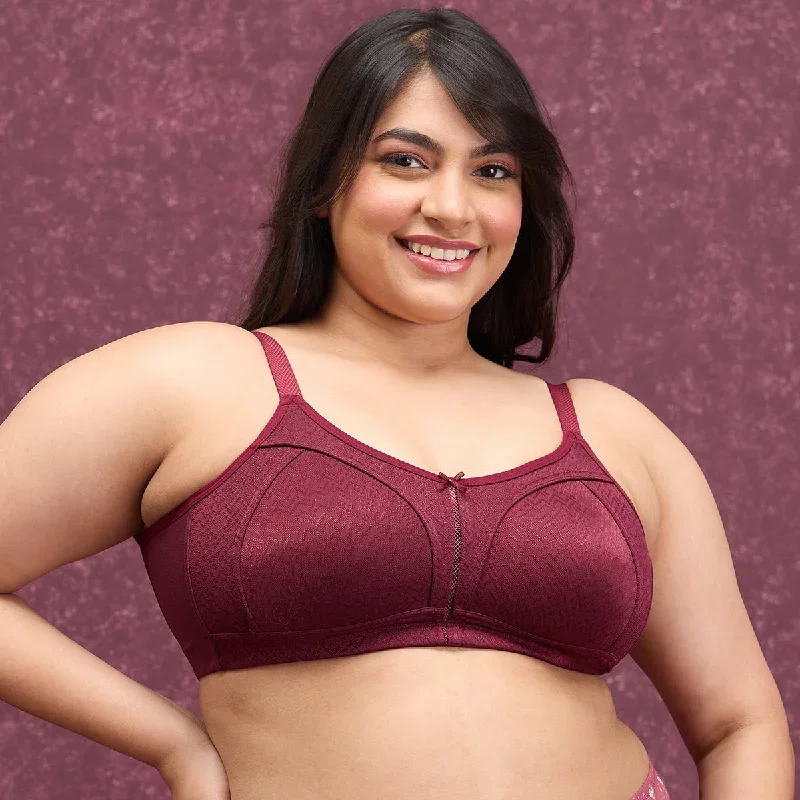 Luxe Jacquard M-Frame Bra - Maroon NYB232