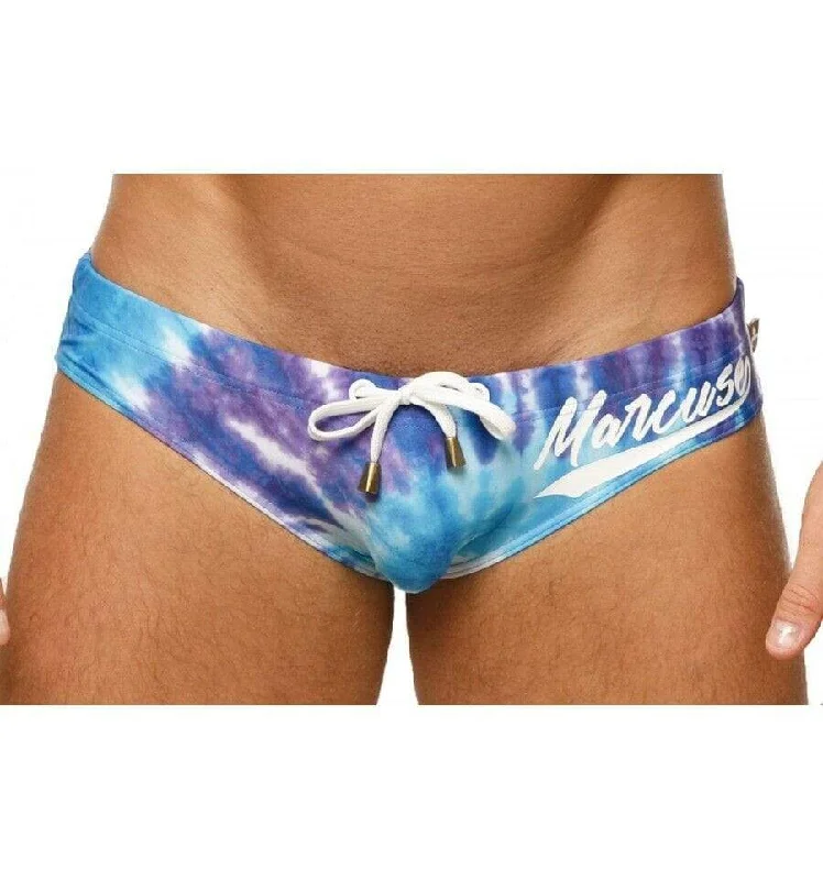 Swim-Brief Marcuse Swimwear Paradise Briefs speedo cut Blue Tie Dye 9617 1