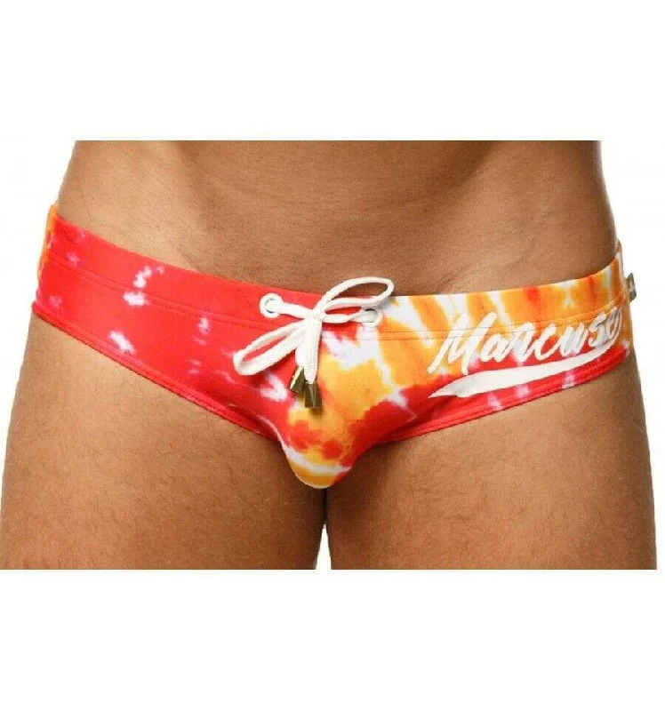 Marcuse Paradise Swim-Brief Swimwear  Orange Tie Dye 1