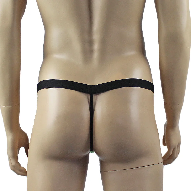 mens-halloween-spooky-spider-wed-g-string-thong-with-band-lime-pink-colours