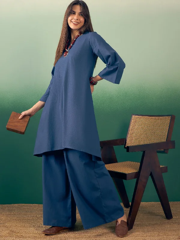 midnight-blue-v-neck-long-full-sleeve-kurta-palazzo-set