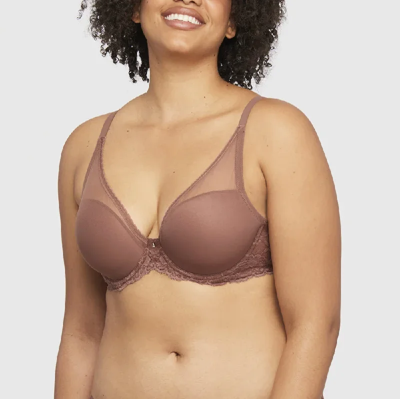 Montelle Mystique Pecan Plunge T Shirt Bra 9314