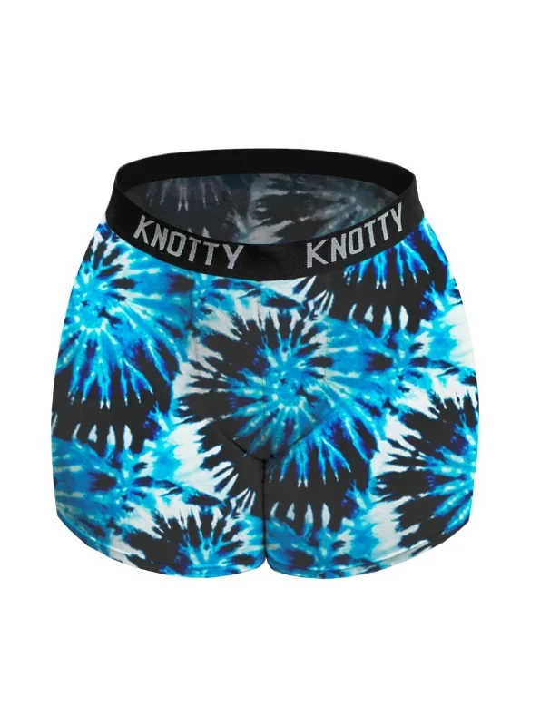 Blue Tie-Dye Boxer