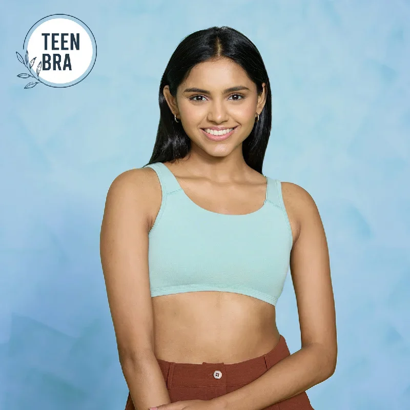 Nykd by Nykaa Teen slip on bra NYB272 - Green