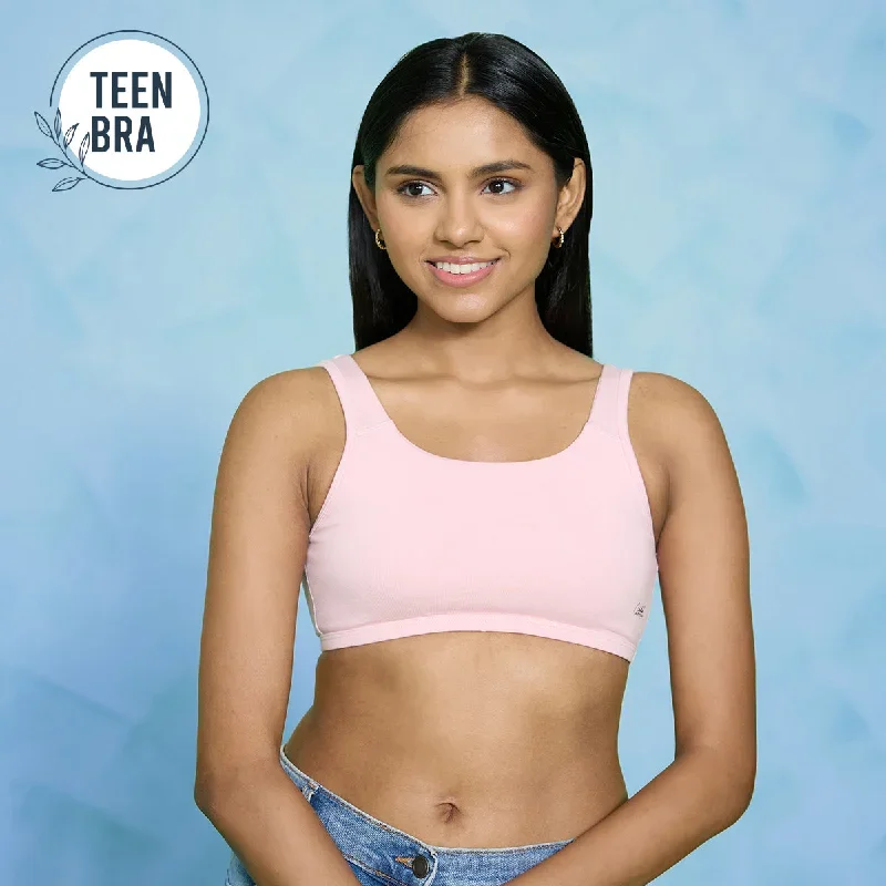 Nykd by Nykaa Teen slip on bra NYB272 - Pink