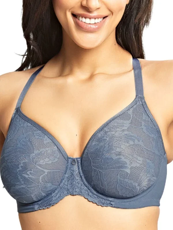 Radiance Full Cup Moulded Bra - Steel Blue