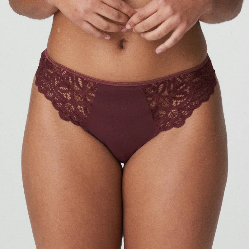 Prima Donna First Night Thong 0641880 Merlot