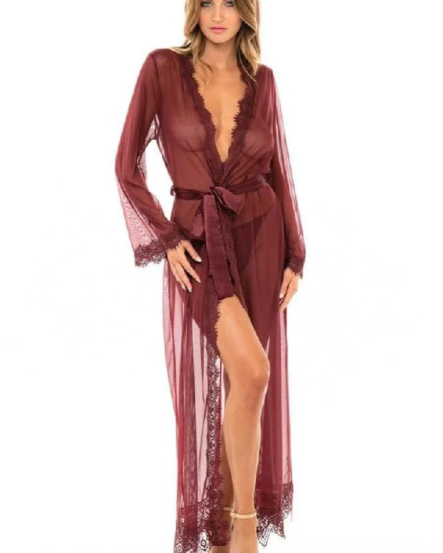 Provence Long Robe in Zinfandel