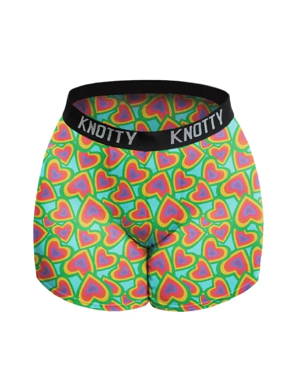 Rainbow Hearts Boxer