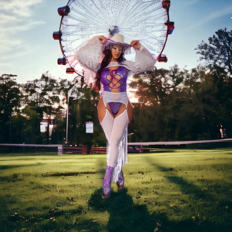 Rhinestone Rave Cowgirl Outfit