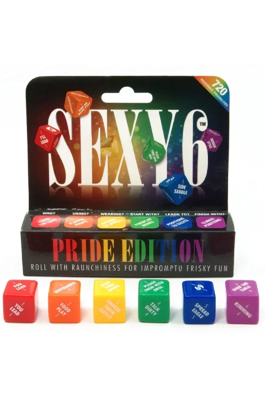 Sexy 6 Pride Bedroom Dice Game - Black