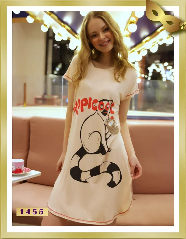 Short Printed Nightgown 1455