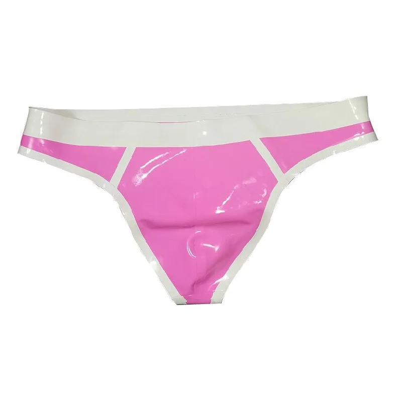 Sissy Pink Latex Thong