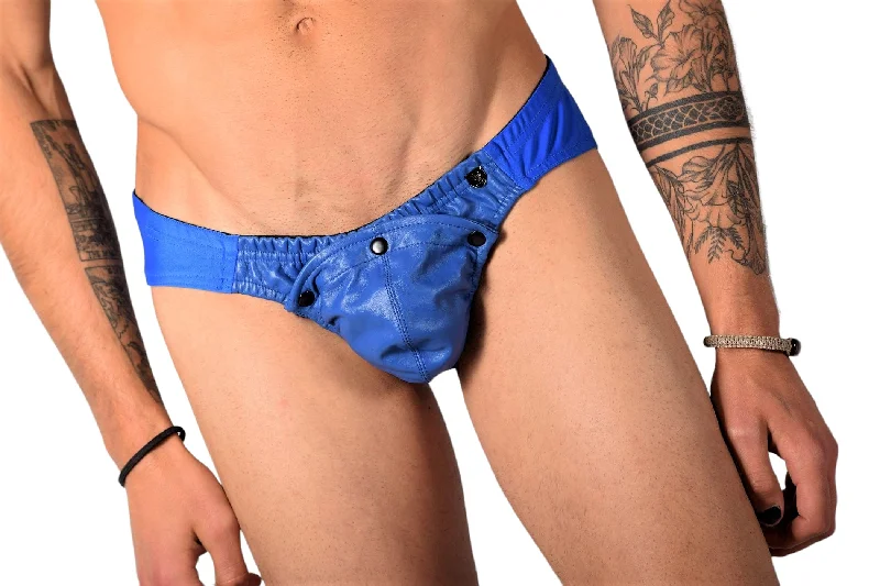 SMU Rave Peekaboo Removable Leather Pouch Brief Royal H3