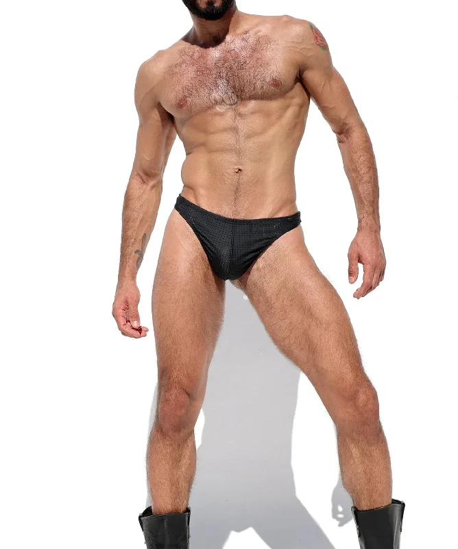 Thong Tom of Finland By RUFSKIN Razor Perforated Rubberized Spandex 13