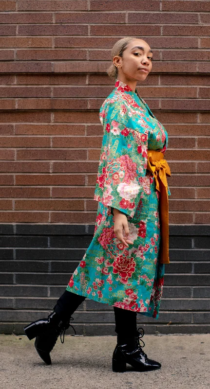 womens-turquoise-kimono-robe